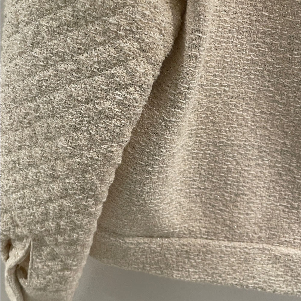 Sandro Cream Textured Tweed Jacket - Picture 8 of 8